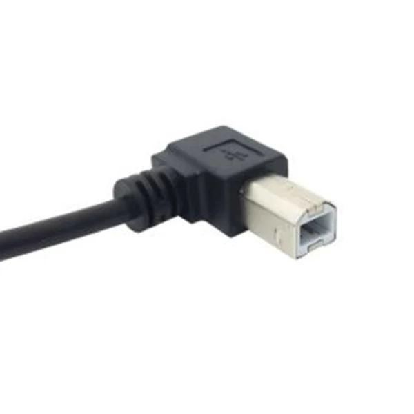 Левый Угловой USB 2 0 A папа левый угловой B 90 градусов Принтер Сканер кабель 20