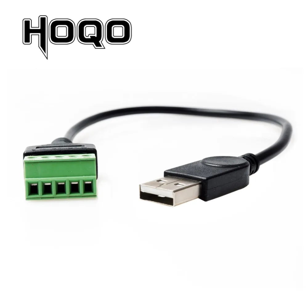 USB 2.0 A Male to 5 Pin Screw Connector USB Jack with Shield USB2.0 Type to Screw Terminal Plug
USB 2.0 A Male to 5 Pin Screw Connector USB Jack with Shield USB2.0 Type to Screw Terminal Plug