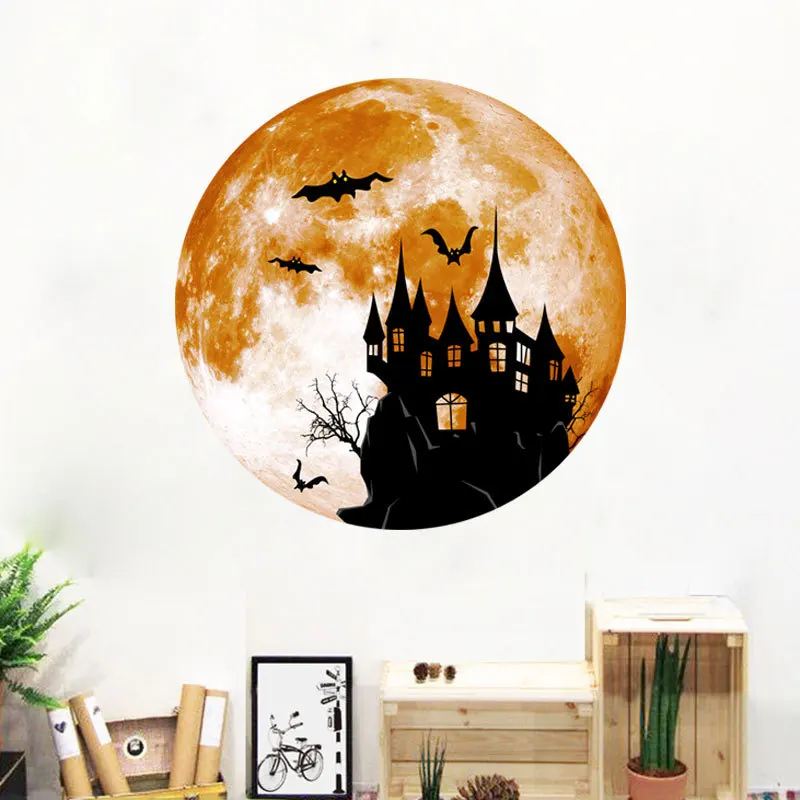 Luminous Pumpkin Bat Castle Halloween Mall Glass Moon Wall Sticker Halloween Decorative Painting Home Decor
Luminous Pumpkin Bat Castle Halloween Mall Glass Moon Wall Sticker Halloween Decorative Painting Home Decor