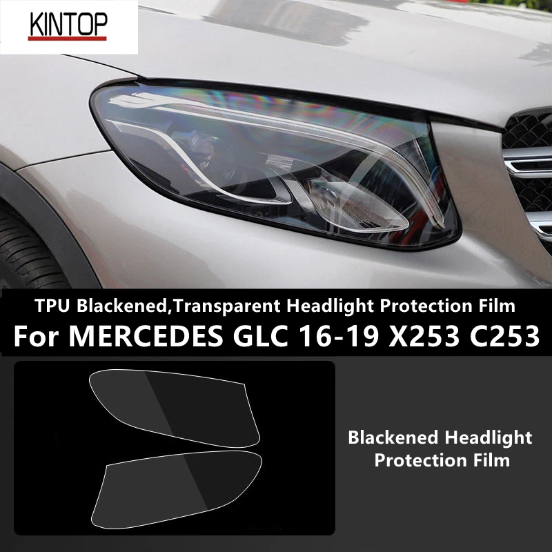 For MERCEDES GLC 16-19 X253 C253 TPU Blackened,Transparent Headlight Protective Film, Headlight Protection, Film Modification
For MERCEDES GLC 16-19 X253 C253 TPU Blackened,Transparent Headlight Protective Film, Headlight Protection, Film Modification