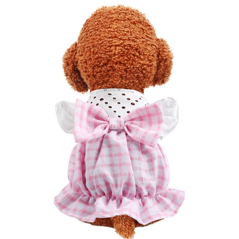 Dog Dress Bowknot Plaid Hollow Ruffle Dog Cat Dresses Birthday Wedding Pet Puppy Princess Clothes for Small/Medium Dogs and Cats
Dog Dress Bowknot Plaid Hollow Ruffle Dog Cat Dresses Birthday Wedding Pet Puppy Princess Clothes for Small/Medium Dogs and Cats