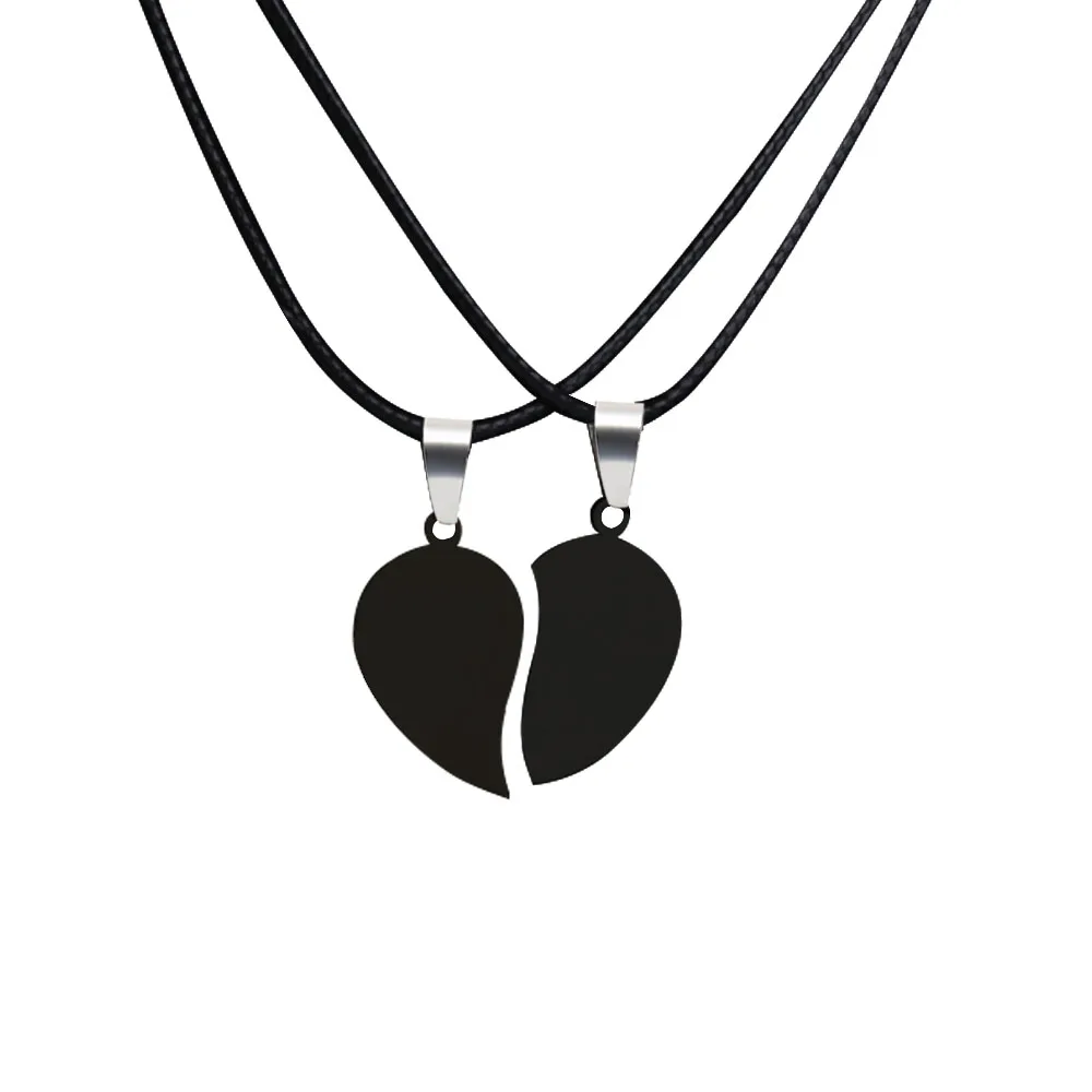1Pair Heart Shaped Couple Necklaces Stainless Steel Necklace Set Memorial Pendant All-match Exquisite Simple Jewelry Gift
1Pair Heart Shaped Couple Necklaces Stainless Steel Necklace Set Memorial Pendant All-match Exquisite Simple Jewelry Gift