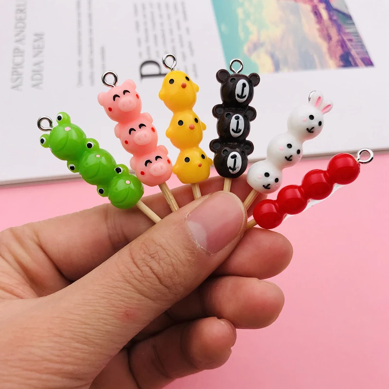 10pcs Kawaii Miniature Candy Charm Bear Rabbit Pendant for Earring Keychain Jewelry accessory DIY Making 
10pcs Kawaii Miniature Candy Charm Bear Rabbit Pendant for Earring Keychain Jewelry accessory DIY Making