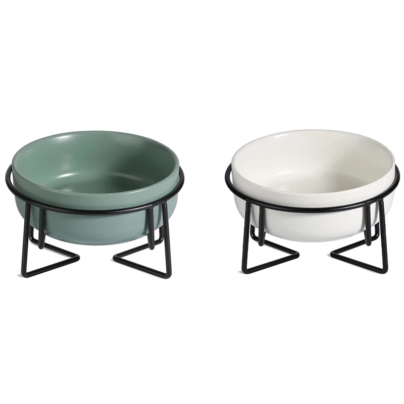 Ceramic Raised Cat Bowl With Metal Stand, Non-Slip Elevated Pet Feeder, Tilted Food And Water Feeding Bowl For Cat
Ceramic Raised Cat Bowl With Metal Stand, Non-Slip Elevated Pet Feeder, Tilted Food And Water Feeding Bowl For Cat