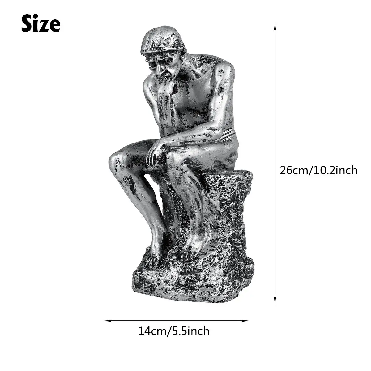2020 New Resin European Style Abstract Thinker Statue Sculpture Figurine Office Home Decor Ornaments Wedding Christmas Gifts
2020 New Resin European Style Abstract Thinker Statue Sculpture Figurine Office Home Decor Ornaments Wedding Christmas Gifts