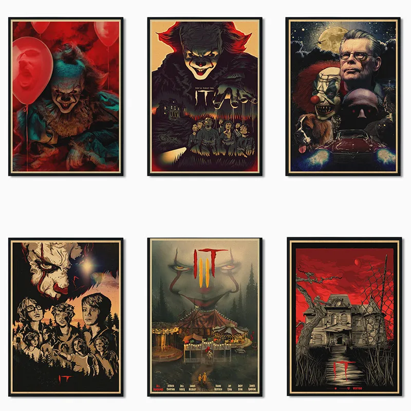 Ужасная пленка Stephen King's It, постер из крафтовой бумаги, для бара, кафе, винтажная высококачественная печать, рисование, декоративная живопись
Ужасная пленка Stephen King's It, постер из крафтовой бумаги, для бара, кафе, винтажная высококачественная печать, рисование, декоративная живопись