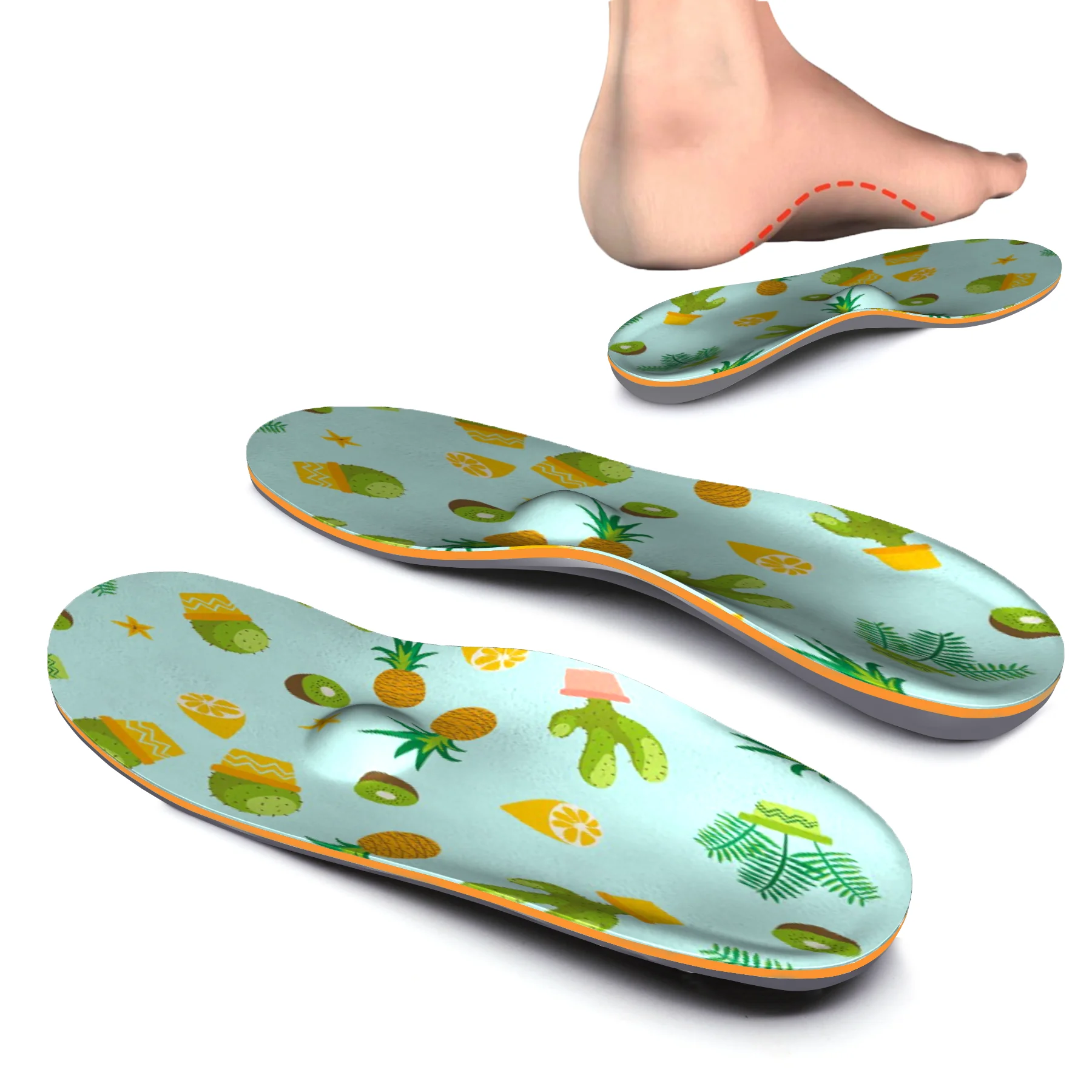 Fruit Design Soft Orthotic Arch Support Insoles with High Arch Foot Orthopedic Insoles for Men and Women Sneaker
Fruit Design Soft Orthotic Arch Support Insoles with High Arch Foot Orthopedic Insoles for Men and Women Sneaker