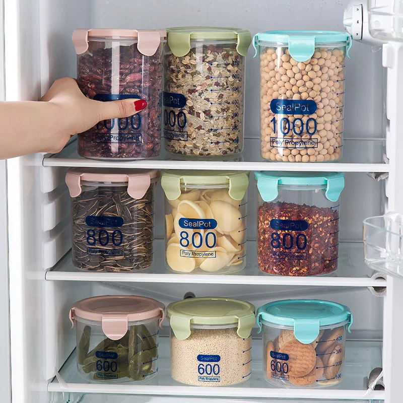 Food Container Seal Pot Tea Coffee Candy Storage Tank Practical Plastic Cereals Snacks Box Cookie Canister Jars Kitchen tools
Food Container Seal Pot Tea Coffee Candy Storage Tank Practical Plastic Cereals Snacks Box Cookie Canister Jars Kitchen tools