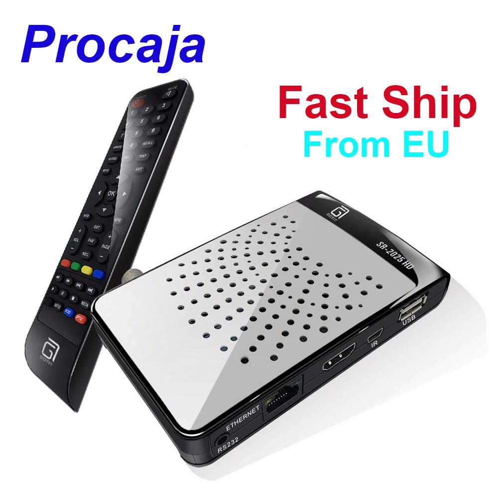 Procaja SR2025 TV Box спутниковый ресивер смарт ТВ MINI DVB S2 Sunplus1507A H.265 цифра телевизионный