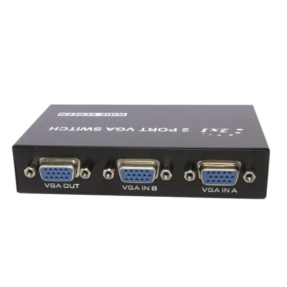 2 порта VGA Switch Box в 1 для быстрой передачи данных| |