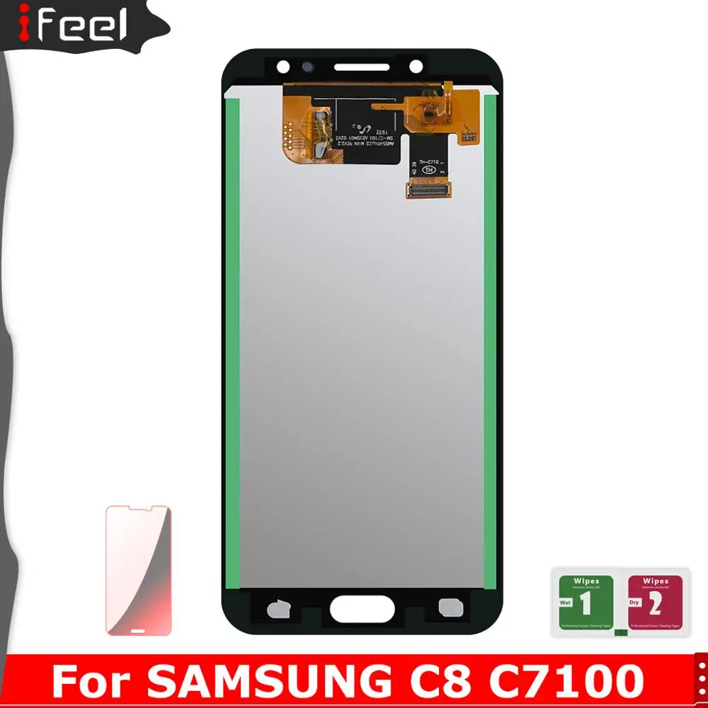 ЖК дисплей 5 дюйма для SAMSUNG GALAXY C8 C7100 сенсорный экран с дигитайзером в сборе C710F