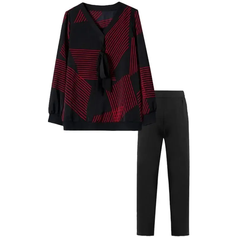 Mom Classy outfits summer Chiffon two piece Fashion Scarf Collar Print short sleeves top+Wide Leg Pants Casual plus size sets
Mom Classy outfits summer Chiffon two piece Fashion Scarf Collar Print short sleeves top+Wide Leg Pants Casual plus size sets