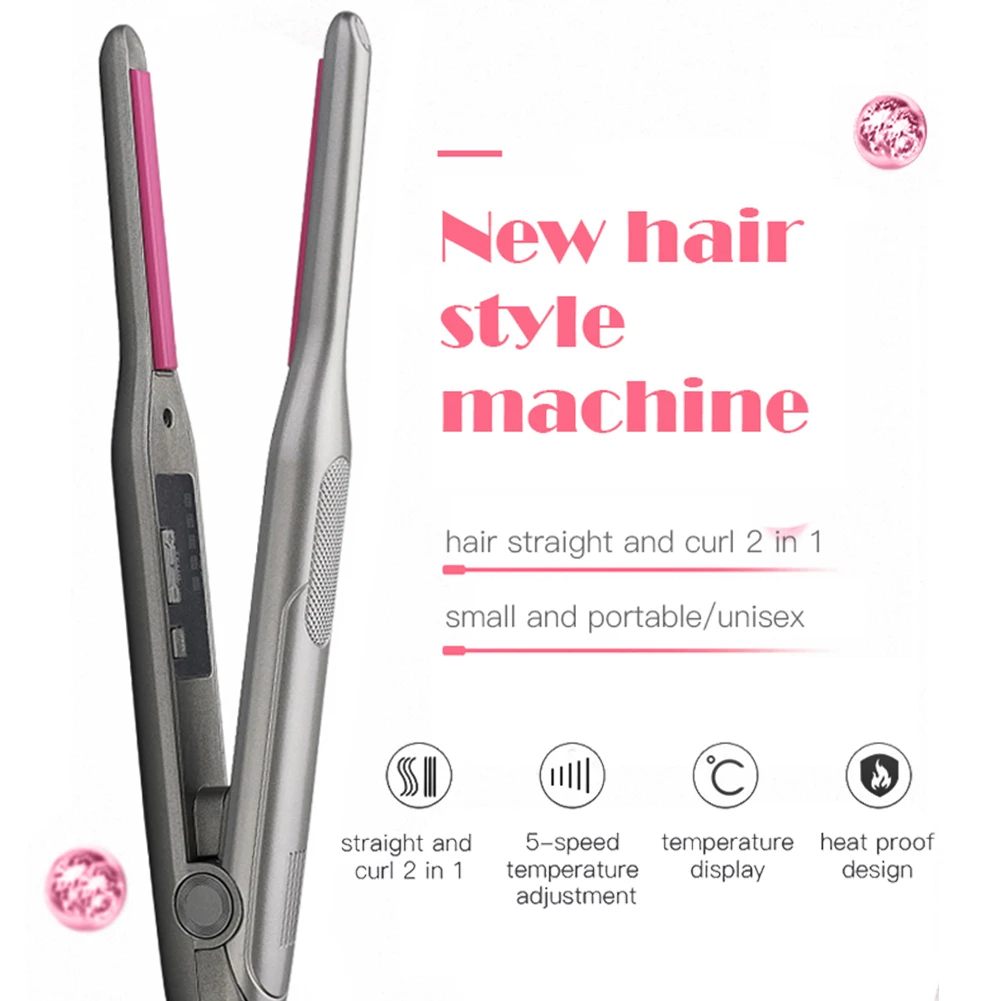 Professional Hair Straightener For Short Hair Unisex Men Beard Straightener 2 In 1 Hair Curler Flat Iron Ceramic Curling Iron
Professional Hair Straightener For Short Hair Unisex Men Beard Straightener 2 In 1 Hair Curler Flat Iron Ceramic Curling Iron