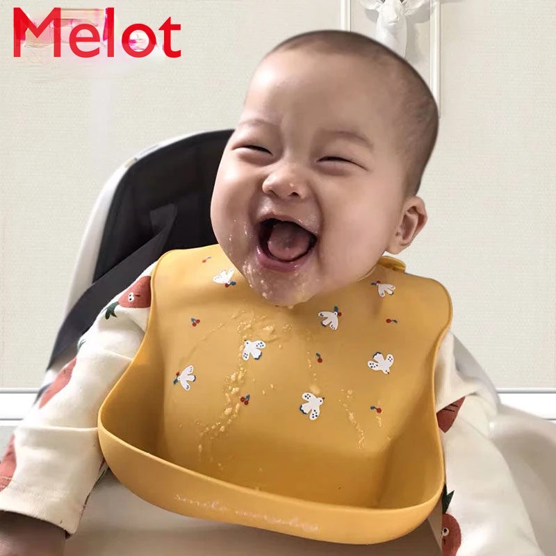 Baby Eating Bib Waterproof Baby Silicone Bib Super Soft Children's Bib Feeding Bib Anti-Dirty Artifact 
Baby Eating Bib Waterproof Baby Silicone Bib Super Soft Children's Bib Feeding Bib Anti-Dirty Artifact