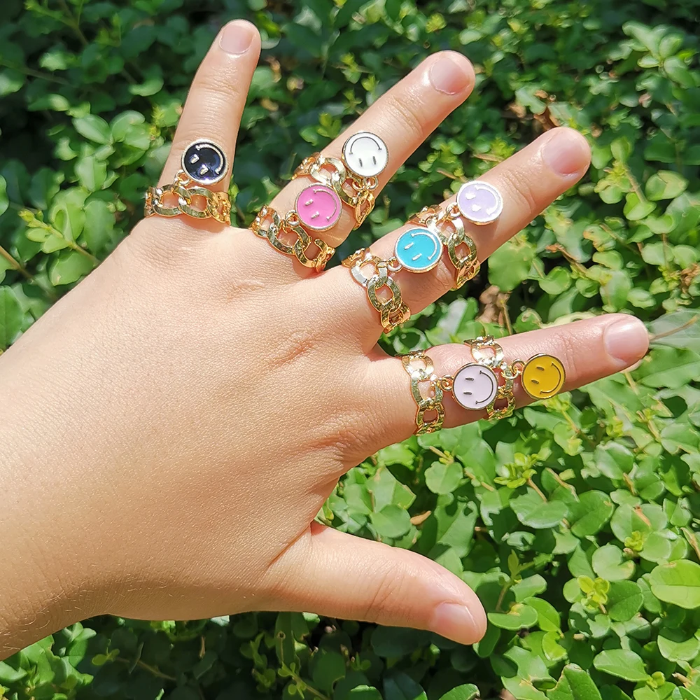 Lost Lady New 2021 Metal Butterfly Pendant Ring Cute Smiley Charm Ring Girl Heart Shaped Women's Jewelry Gift Party Accessories
Lost Lady New 2021 Metal Butterfly Pendant Ring Cute Smiley Charm Ring Girl Heart Shaped Women's Jewelry Gift Party Accessories