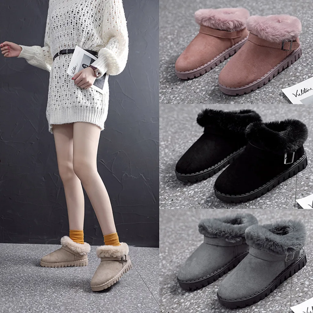 Women's Women's Casual Slip-On Round Toe Buckle Flat Heels High-heeled Women's Warm Not Lace Up Cotton Sneakers
Women's Women's Casual Slip-On Round Toe Buckle Flat Heels High-heeled Women's Warm Not Lace Up Cotton Sneakers