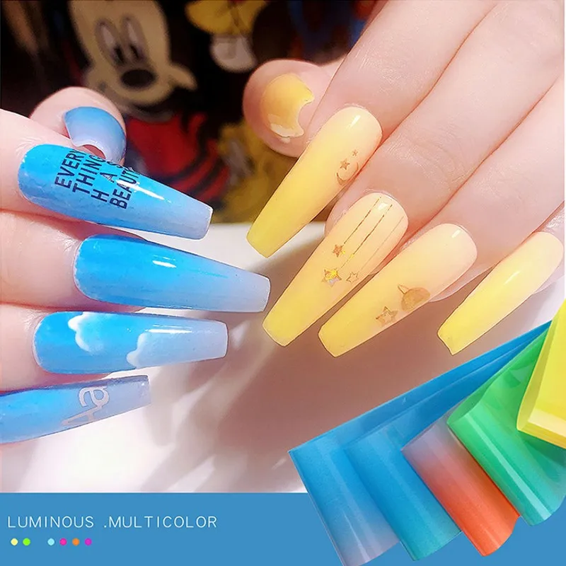 10 Rolls Fluorescent Nail Art Foils Nail Art Sticker Supplies Glow in Dark Foil Glue Transfer Nail Art Decorations Tips Manicure
10 Rolls Fluorescent Nail Art Foils Nail Art Sticker Supplies Glow in Dark Foil Glue Transfer Nail Art Decorations Tips Manicure