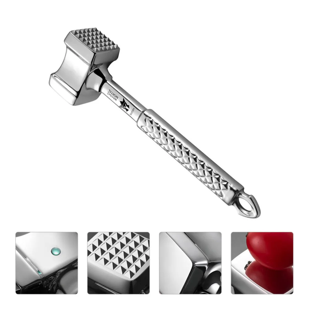 Stainless Steel Meat Hammer Dual-Sided Meat Hammer Steak Pounder Mallet 
Stainless Steel Meat Hammer Dual-Sided Meat Hammer Steak Pounder Mallet