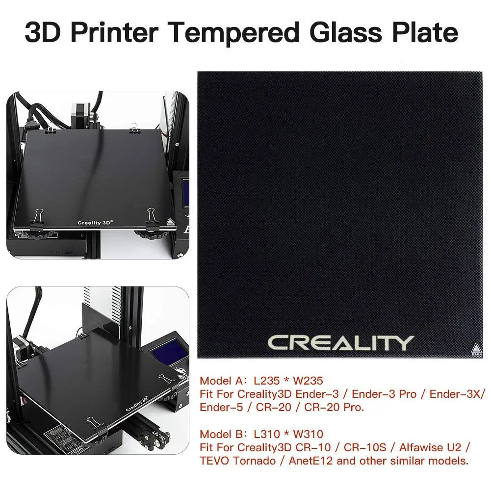 Для CREALITY-3D закаленное Стекло платформы с подогревом построить поверхность подходит для Ender-3/Ender-3 Pro/Ender-5/CR-20/CR-20 профессиональный принтер
Для CREALITY-3D закаленное Стекло платформы с подогревом построить поверхность подходит для Ender-3/Ender-3 Pro/Ender-5/CR-20/CR-20 профессиональный принтер
