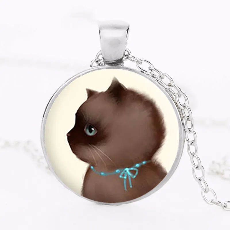 2021 Bestselling Cute Cat Logo Necklace Pendant Art Handmade Vintage Cabochon Round Accessories Necklace Women Jewelry HZ1
2021 Bestselling Cute Cat Logo Necklace Pendant Art Handmade Vintage Cabochon Round Accessories Necklace Women Jewelry HZ1
