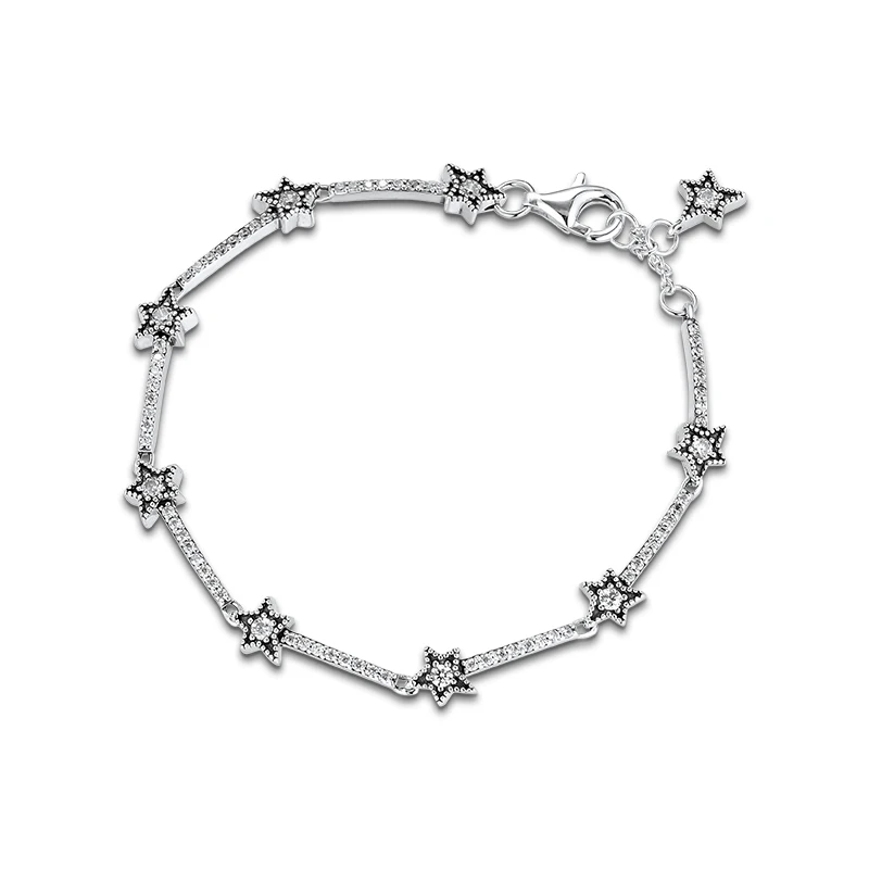 

Браслет CKK для женщин, браслет с небесными звездами, модное Оригинальное серебро 925 пробы, ювелирные изделия