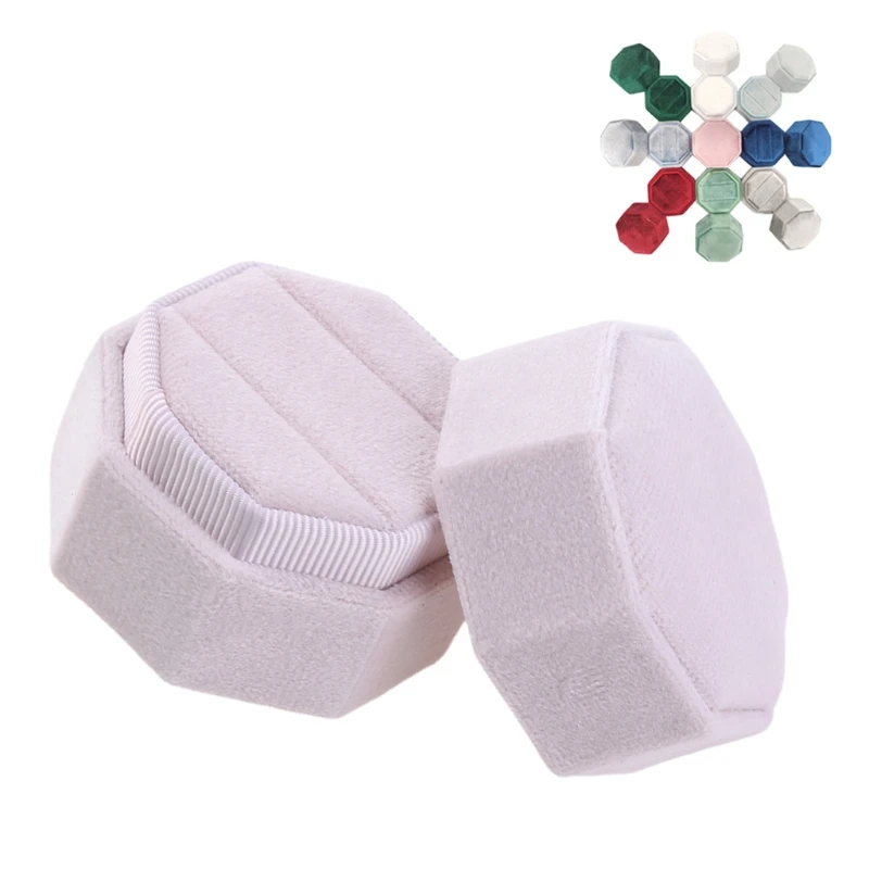 Antique Octagon Velvet Ring Box Double Ring Display Holder with Detachable Lid Ring Box Holder for Wedding Ceremony
Antique Octagon Velvet Ring Box Double Ring Display Holder with Detachable Lid Ring Box Holder for Wedding Ceremony