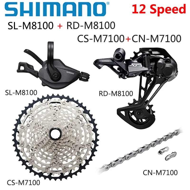 SHIMANO DEORE XT SLX M8100 M7100 M6100 12 скоростной набор для горных велосипедов MTB 1x12