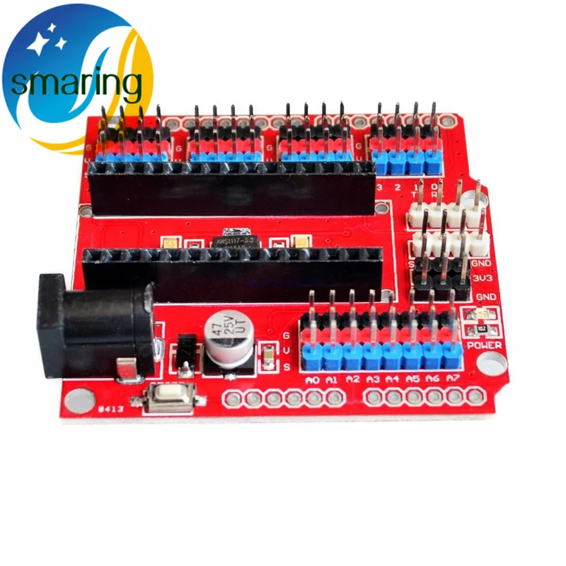 Official Smarian Multi-Function Funduino Nano Shield Expansion Board for Electric DIY SCM - Orange + Black (NANO SHIELD) For nan
Official Smarian Multi-Function Funduino Nano Shield Expansion Board for Electric DIY SCM - Orange + Black (NANO SHIELD) For nan