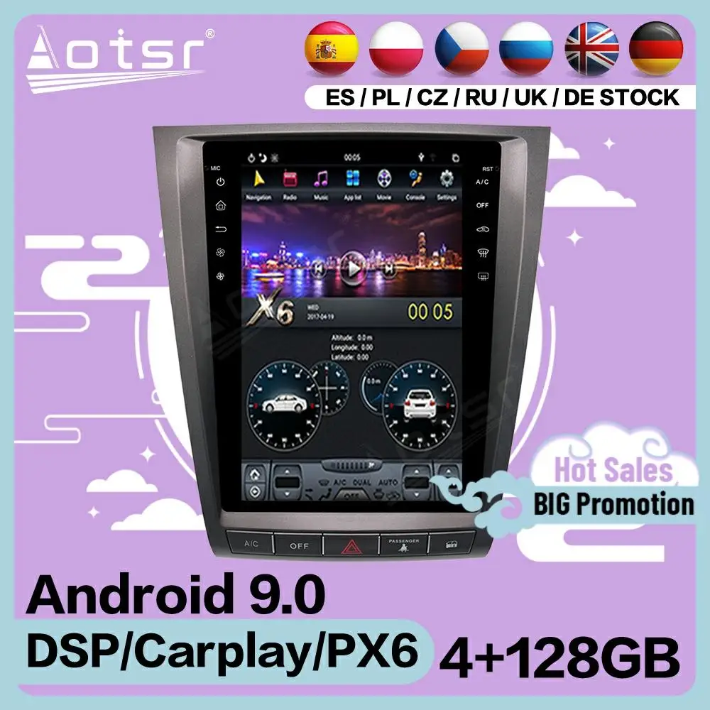 128G Tesla Screen Multimedia Stereo Android Player For Lexus GS GS300 GS460 GS450 GS350 2004 2005 2006 2007 2008-2011 Head Unit
128G Tesla Screen Multimedia Stereo Android Player For Lexus GS GS300 GS460 GS450 GS350 2004 2005 2006 2007 2008-2011 Head Unit