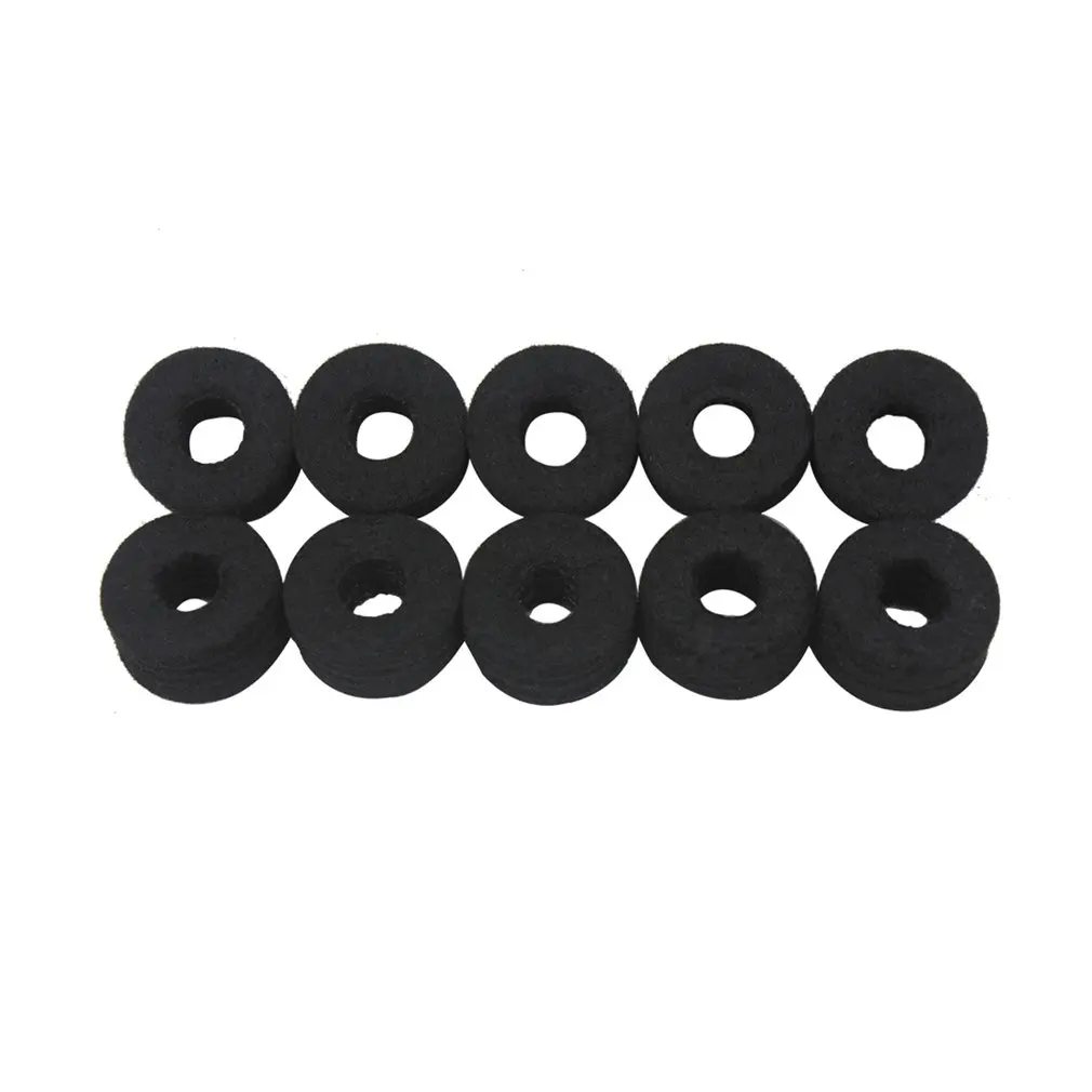 10 шт. набор барабанов Cymbal войлочная шайба запасная защита круглые мягкие