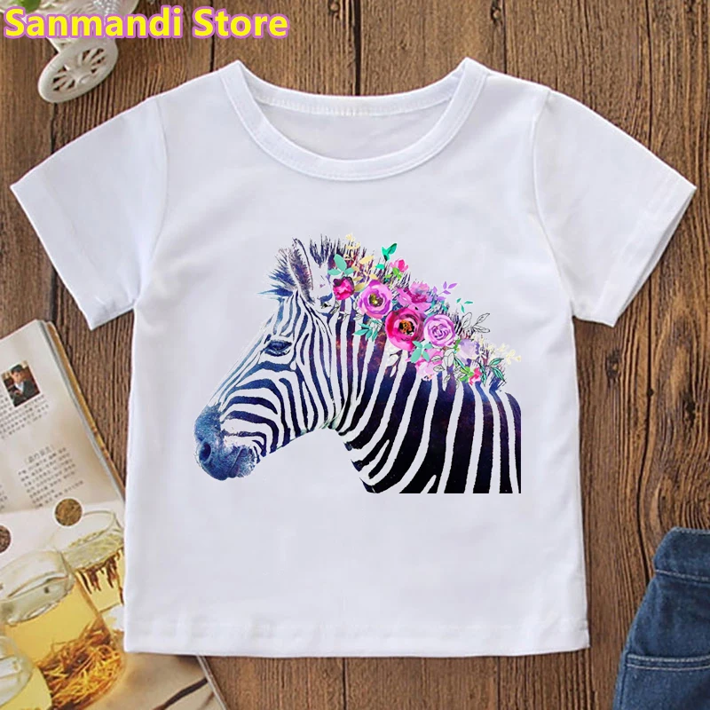Funny Zumba With Flowers Animal Print T-Shirt Tops For Girls/Boys Children'S Clothing Summer Fashion Style T Shirt Streetwear
Funny Zumba With Flowers Animal Print T-Shirt Tops For Girls/Boys Children'S Clothing Summer Fashion Style T Shirt Streetwear