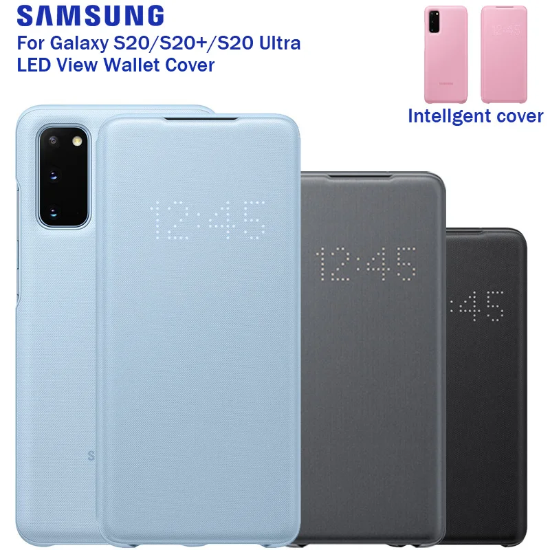 Оригинальный чехол для SAMSUNG со светодиодной подсветкой умный Samsung Galaxy S20 S20PLUS