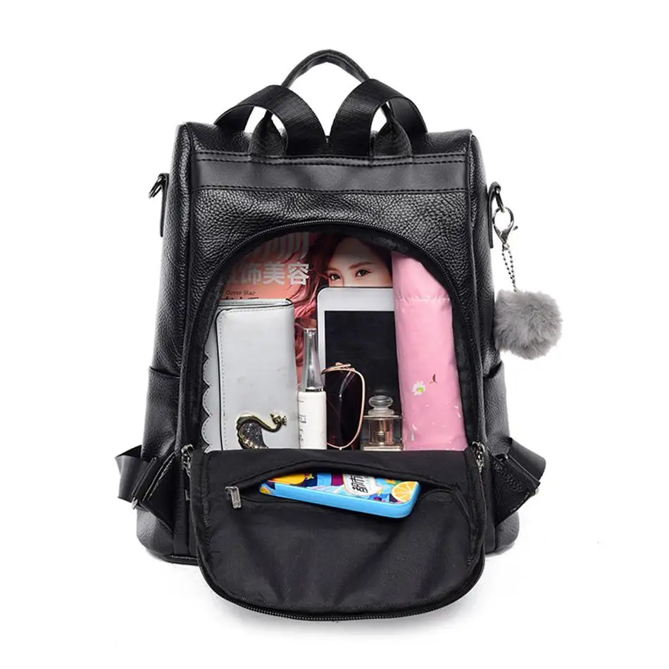 Multifunction Women Leather Anti-theft Backpack Fashion Embroidery Female Shoulder Bag Casual School Bags Backpacks For Girls
Multifunction Women Leather Anti-theft Backpack Fashion Embroidery Female Shoulder Bag Casual School Bags Backpacks For Girls