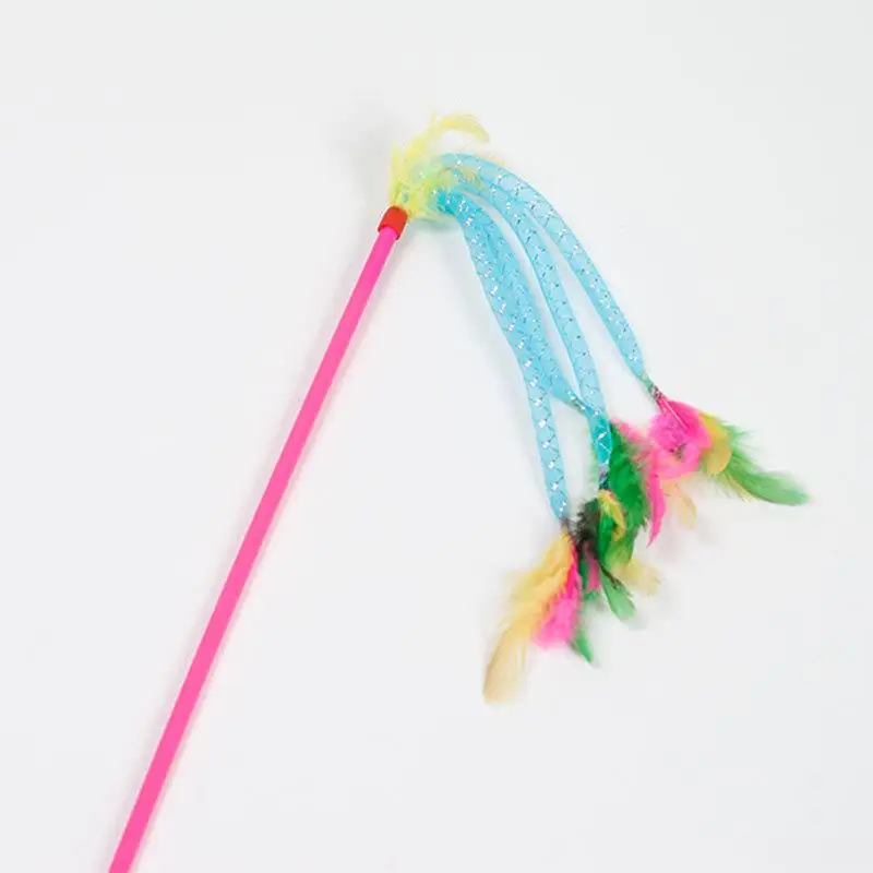 1Pc Cat Interactive Toy Stick Feather Wand With Small Bell Kitten Toys Plastic Artificial Colorful Cat Teaser Toy Pet Supplies
1Pc Cat Interactive Toy Stick Feather Wand With Small Bell Kitten Toys Plastic Artificial Colorful Cat Teaser Toy Pet Supplies