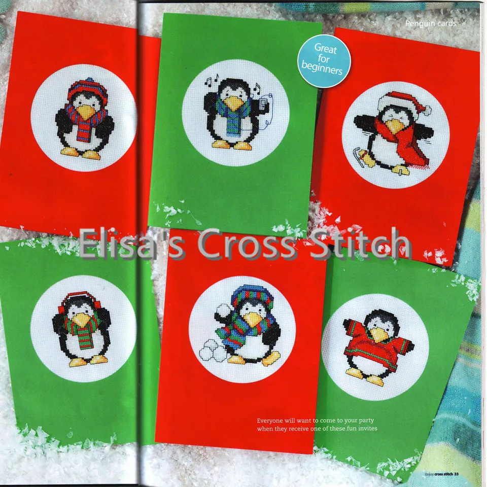 CD176 14ct DIY Invitation Greeting Card Special Popular Full Set CrossStitch Greeting Card Cake Birthday Christmas Gift Penguin
CD176 14ct DIY Invitation Greeting Card Special Popular Full Set CrossStitch Greeting Card Cake Birthday Christmas Gift Penguin