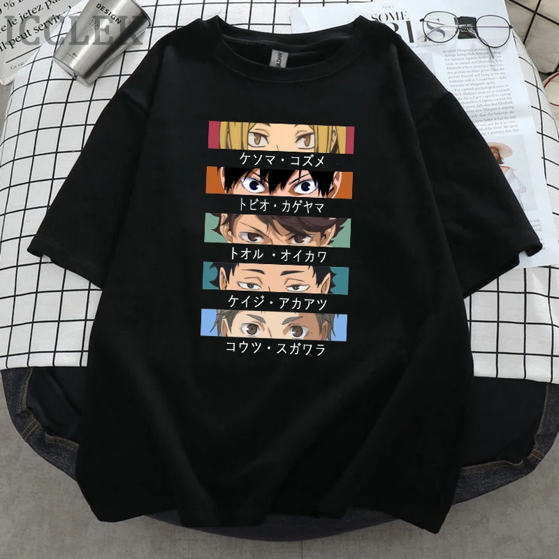 Футболка Haikyuu мужская с забавными мультяшными глазами, модная тенниска из хлопка в стиле японского аниме, повседневный Свободный Топ, рубаш...
Футболка Haikyuu мужская с забавными мультяшными глазами, модная тенниска из хлопка в стиле японского аниме, повседневный Свободный Топ, рубаш...