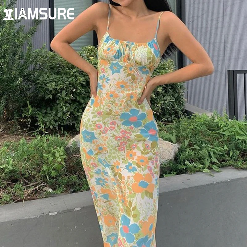 IAMSURE Drawstring Floral Summer Dress Vintage French Style Sleeveless Long Dresses For Women 2021 Fashion Streetwear Holiday
IAMSURE Drawstring Floral Summer Dress Vintage French Style Sleeveless Long Dresses For Women 2021 Fashion Streetwear Holiday