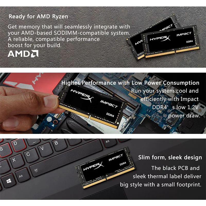 Оперативная память Kingston HyperX Impact DDR4 SODIMM 2666 МГц 4g 8 ГБ 16 32 CL15 для ноутбука 1 2 в D Ram 260 pin