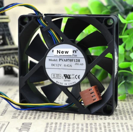 For Foxconn PVA070F12H -M01-AB DC 12V 0.42A 4-wire 70x70x20mm Server Cooling Fan 
For Foxconn PVA070F12H -M01-AB DC 12V 0.42A 4-wire 70x70x20mm Server Cooling Fan