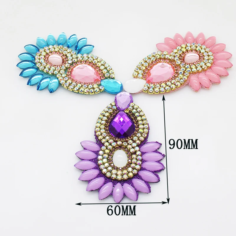 New 2pcs/lot 60**90mm Mix Flower shape Flat bottom color horse eye decal Rhinestone crystal Jewelry fittingsDIY clothes Decorati 
New 2pcs/lot 60**90mm Mix Flower shape Flat bottom color horse eye decal Rhinestone crystal Jewelry fittingsDIY clothes Decorati