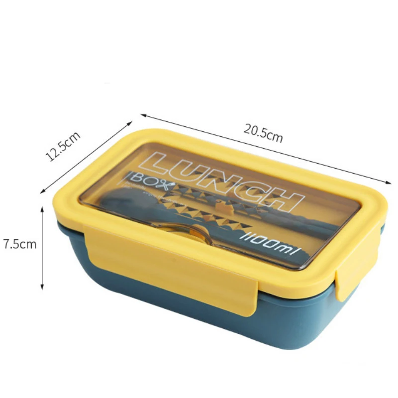 1100ml Microwave Lunch Box Portable 2 Layer Food Container Healthy Lunch Bento Boxes Lunchbox With Cutlery
1100ml Microwave Lunch Box Portable 2 Layer Food Container Healthy Lunch Bento Boxes Lunchbox With Cutlery
