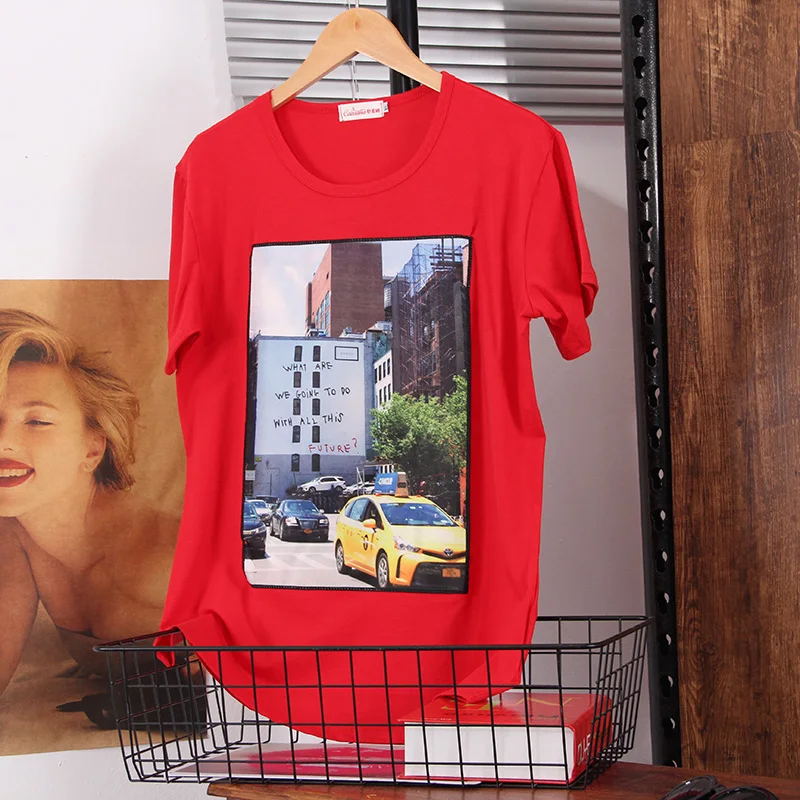 2020 Casual Digital Printd T Shirts Women Plus Size Tops Tees Female Summer Loose O-neck T-shirt Hot Sale Punk T-shirts T043
2020 Casual Digital Printd T Shirts Women Plus Size Tops Tees Female Summer Loose O-neck T-shirt Hot Sale Punk T-shirts T043