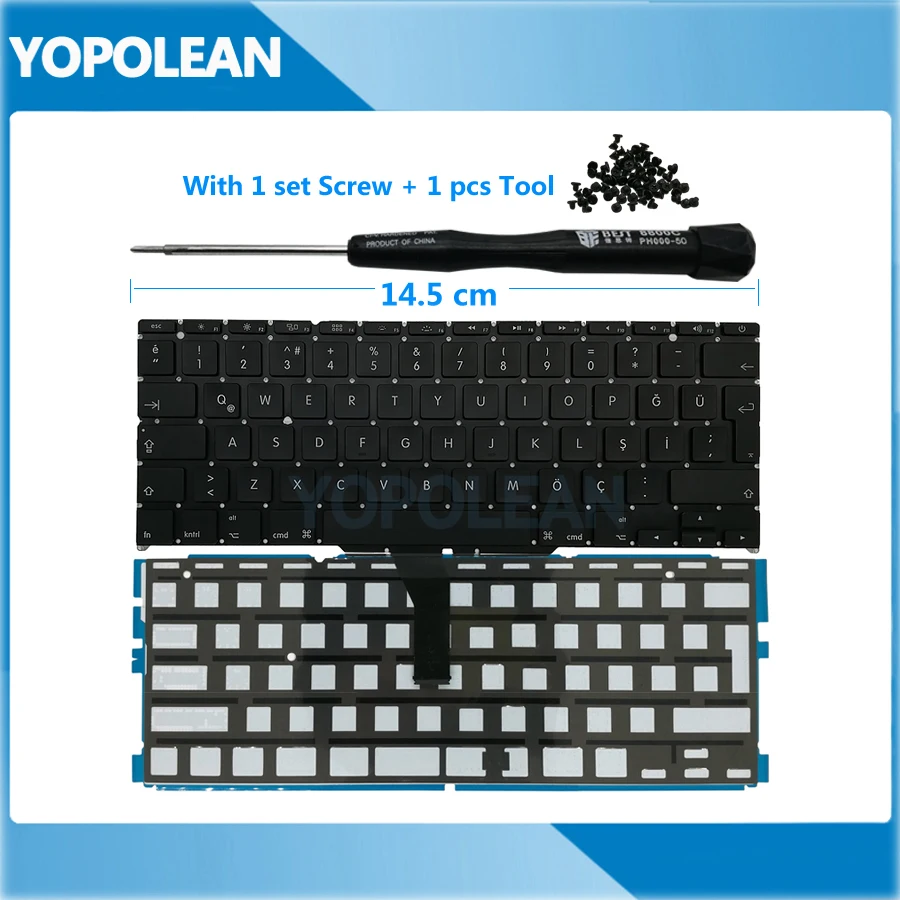 Новая турецкая Клавиатура + Подсветка для Macbook Air 11 "A1465 A1370 2011-2015 лет
Новая турецкая Клавиатура + Подсветка для Macbook Air 11 "A1465 A1370 2011-2015 лет