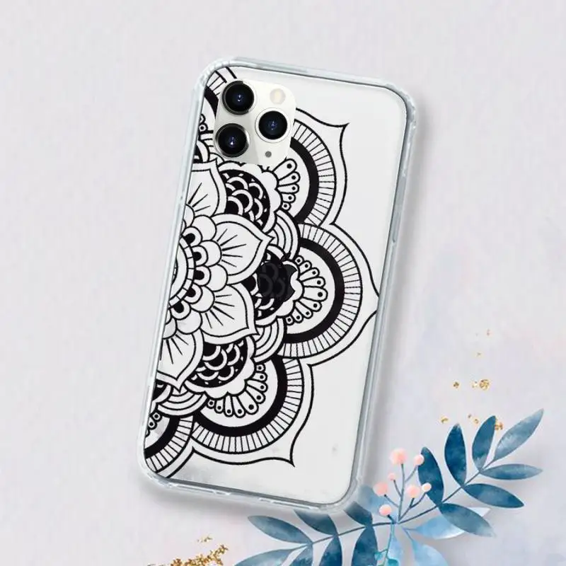 Mandala Lace Flower art Phone Case Transparent for iPhone 11 12 mini pro XS MAX 6 6S 8 7 Plus X 5S SE 2020 XR
Mandala Lace Flower art Phone Case Transparent for iPhone 11 12 mini pro XS MAX 6 6S 8 7 Plus X 5S SE 2020 XR
