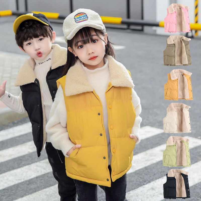 Winter Autumn Kids Vest Sleeveless Jacket Children's Clothing Waistcoats for Boys Girls Fleece Toddler Girl Vest Outwear Jacket
Winter Autumn Kids Vest Sleeveless Jacket Children's Clothing Waistcoats for Boys Girls Fleece Toddler Girl Vest Outwear Jacket