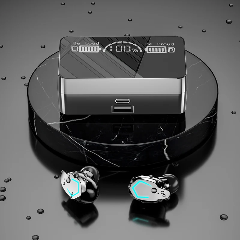TWS Wireless Headphone 2000mAh Charging Box Headphone 9D Stereo Sports Waterproof Earbuds Bluetooth 5.1 Headsets With Microphone
TWS Wireless Headphone 2000mAh Charging Box Headphone 9D Stereo Sports Waterproof Earbuds Bluetooth 5.1 Headsets With Microphone