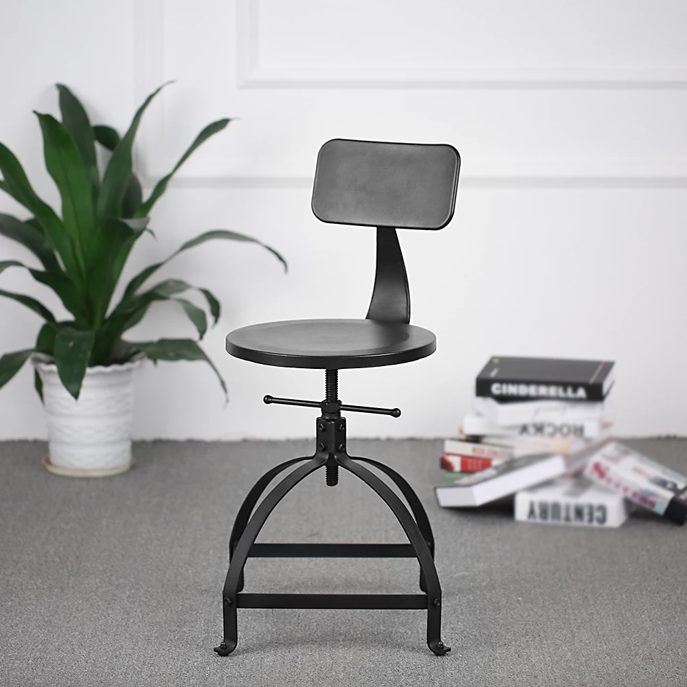 iKayaa Industrial Style Metal Bar Stool Ajustable Height Swivel Kitchen Dining Chair W/ Backrest
iKayaa Industrial Style Metal Bar Stool Ajustable Height Swivel Kitchen Dining Chair W/ Backrest