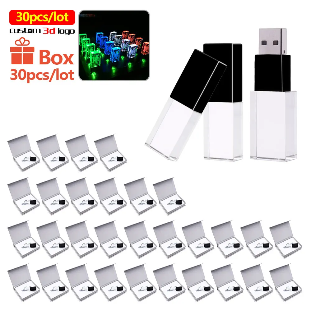 30pcs/ Free logo pen drive 32GB pendrive crystal High Speed usb flash drive 64GB flash memory stick 16GB Key usb stick 128GB 8GB
30pcs/ Free logo pen drive 32GB pendrive crystal High Speed usb flash drive 64GB flash memory stick 16GB Key usb stick 128GB 8GB