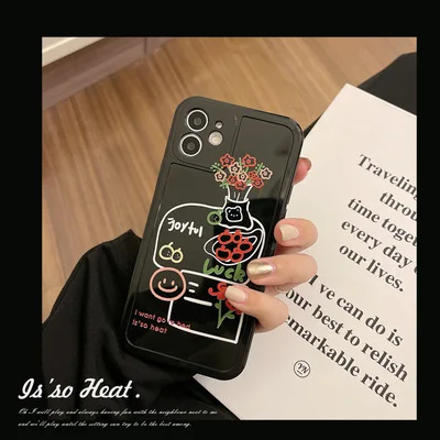 Personality Art Line Flowers All-inclusive Silicone Black Mobile Phone Case Camera Position Heightening Protection 2021 New
Personality Art Line Flowers All-inclusive Silicone Black Mobile Phone Case Camera Position Heightening Protection 2021 New