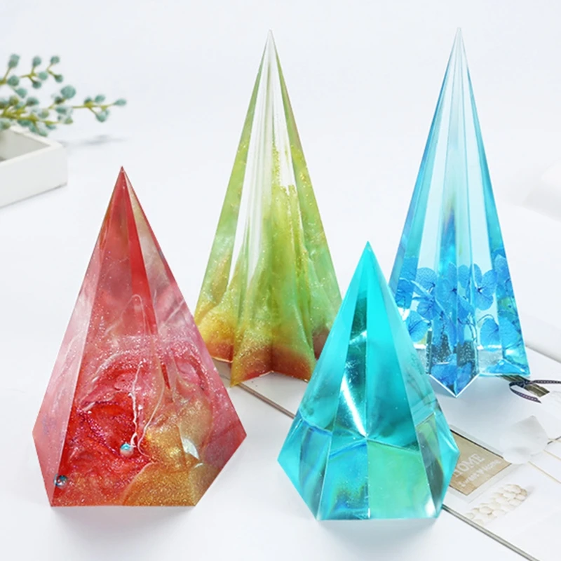 Hexagonal Cone Silicone Mold Keychain Resin Epoxy Craft Polymer Clay Craft DIY Ornament Jewelry Making Tools
Hexagonal Cone Silicone Mold Keychain Resin Epoxy Craft Polymer Clay Craft DIY Ornament Jewelry Making Tools